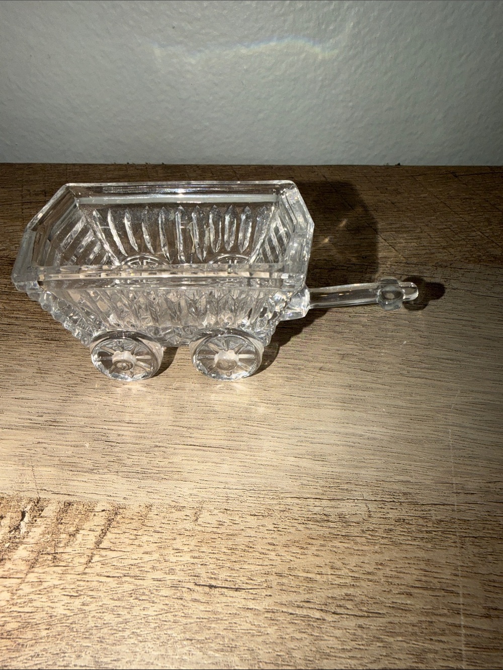 Princess House Clear Glass Wagon Vanity Tray - Clear